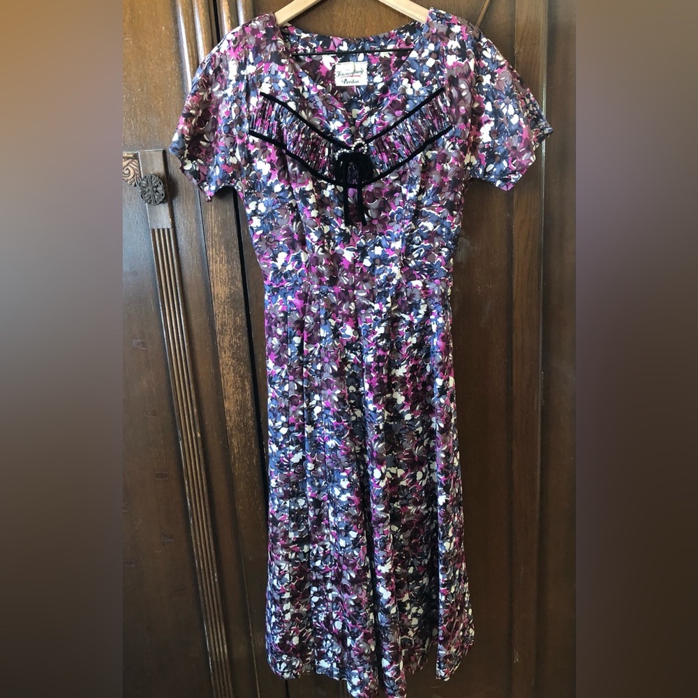 Vintage 50’s purple floral dress